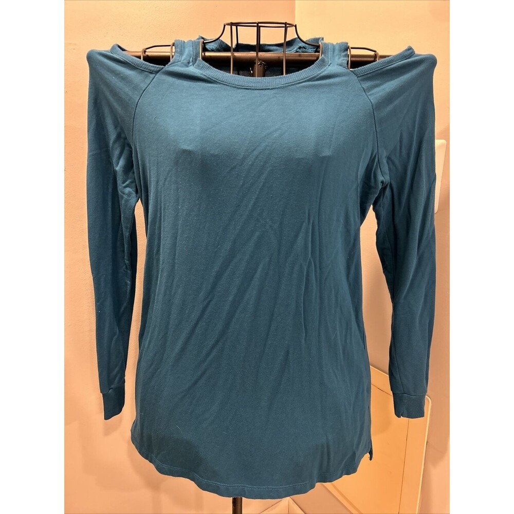 KENNETH COLE Lyons Blue Cold Shoulder Shirt Top Size Medium